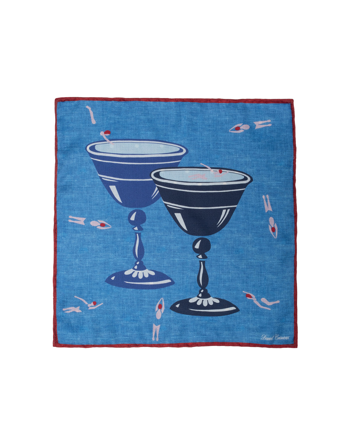 Silk Swimmer/Cocktail Pocket Square