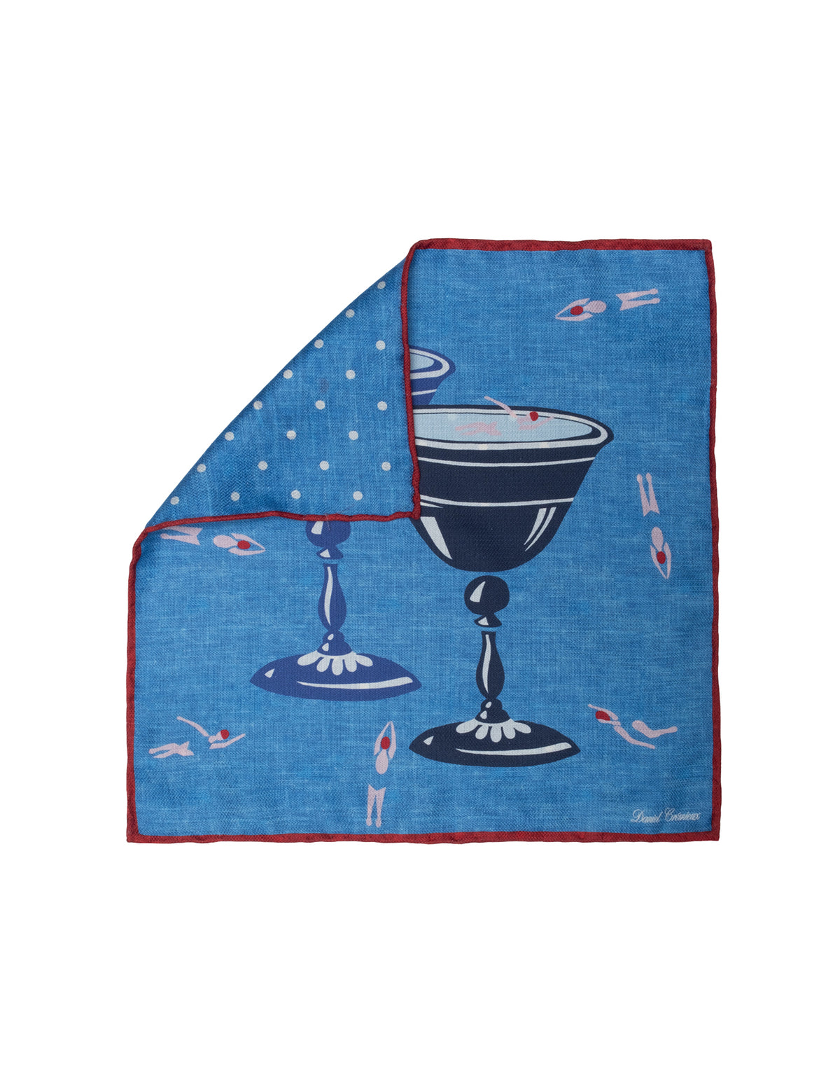 Silk Swimmer/Cocktail Pocket Square