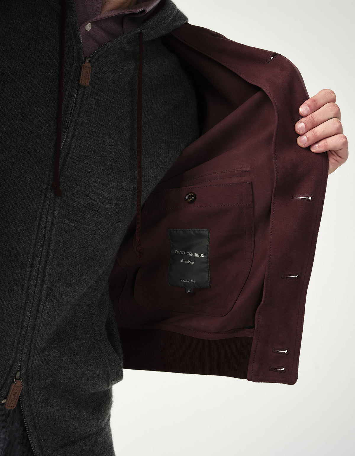 Grenelle Suede Bomber Jacket