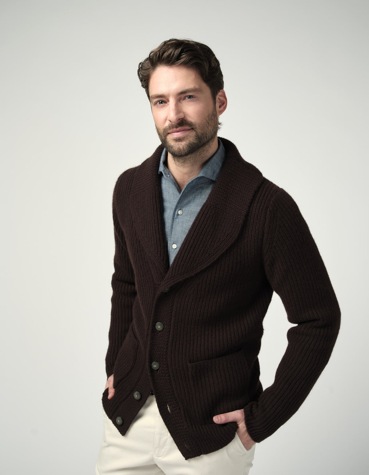 Cashmere Shawl Cardigan