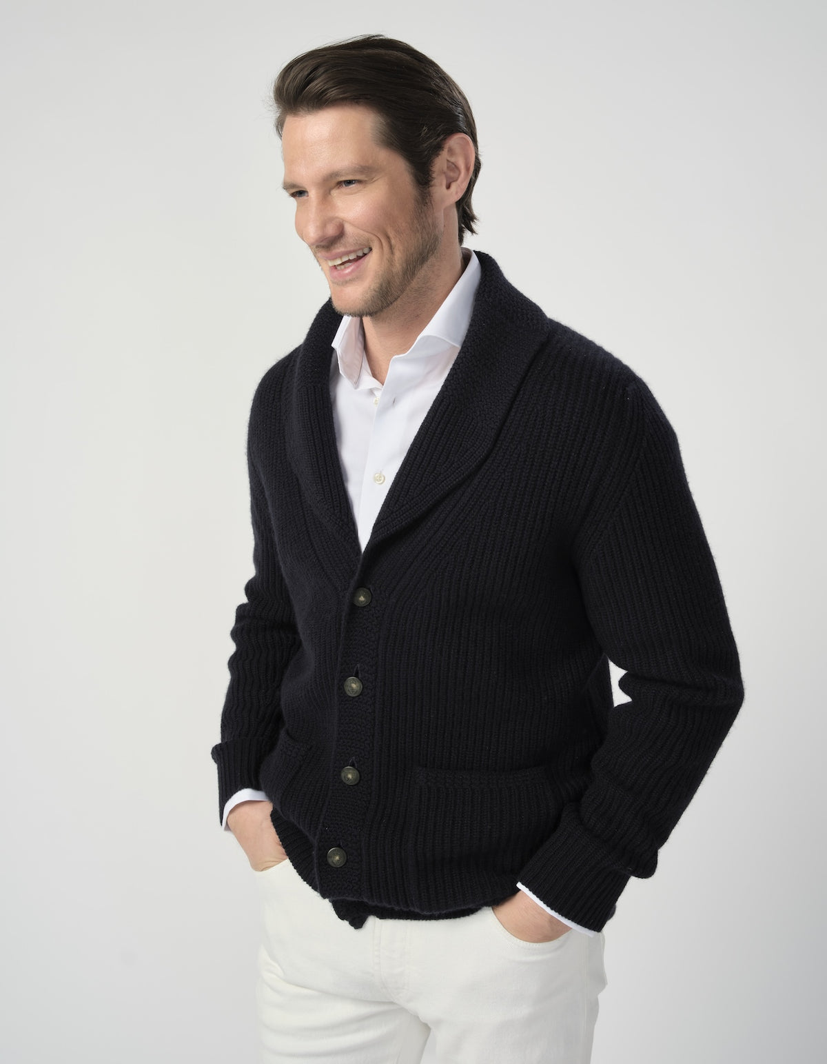 Cashmere Shawl Cardigan