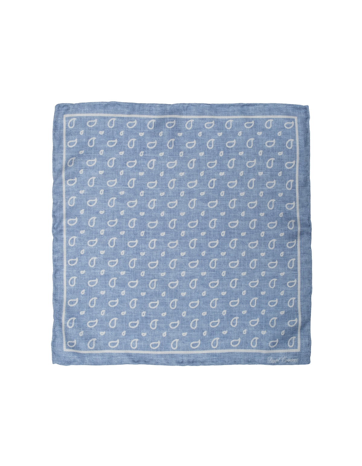 Silk Paisley Dot Pocket Square
