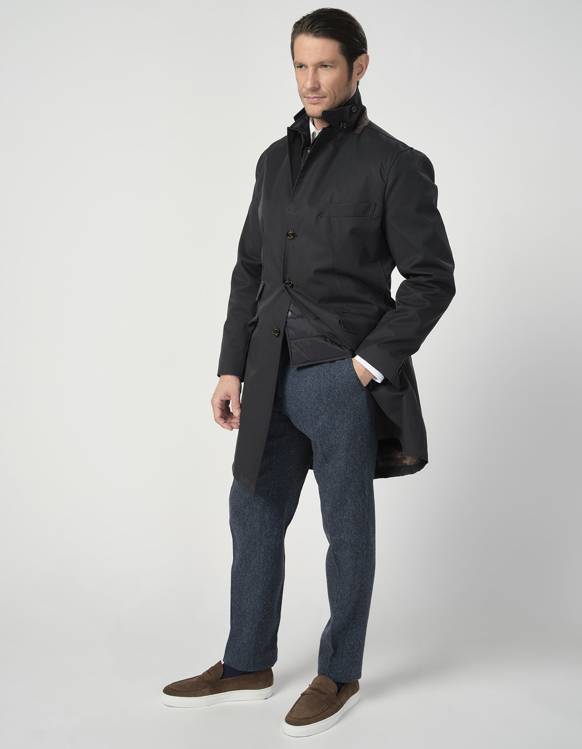 Camo Water Repellent Overcoat