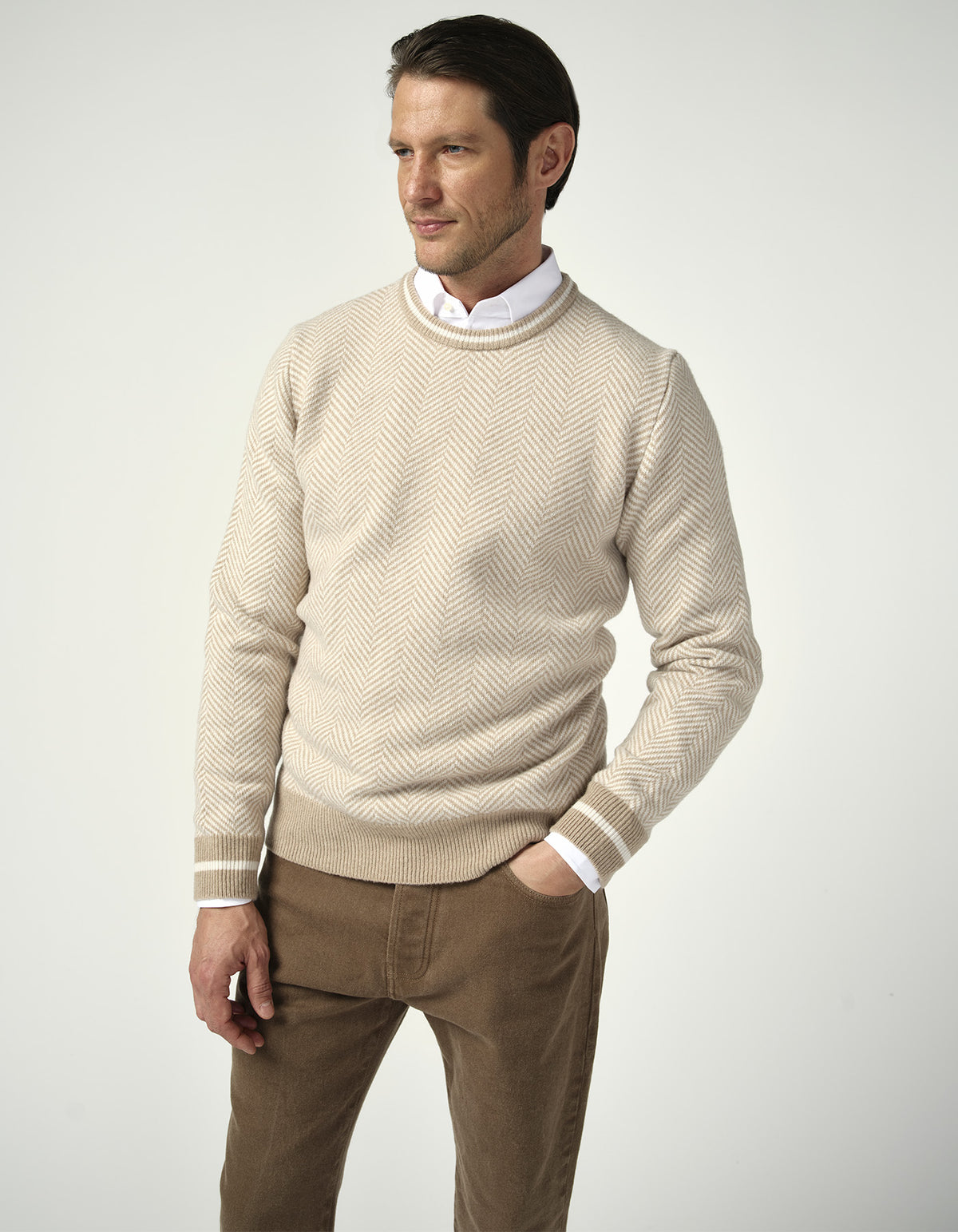 Herringbone Crewneck